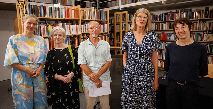 Antonia Rahofer, Brigitte Hilzensauer , Relja Dražić, Sabine Scholl und Jacqueline Csuss bei der Verleihung der Staatspreise