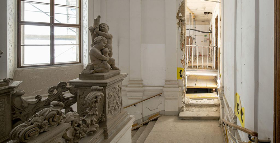 Baustelle Volkskundemusen, Foto: Kollektiv Fischka / Kramar © Volkskundemuseum Wien