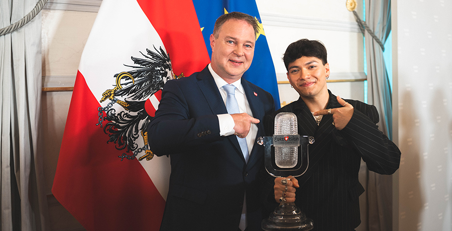 Vizekanzler Babler und ESC-Gewinner JJ
