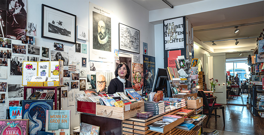 Innenansicht Buchhandlung Cervantes