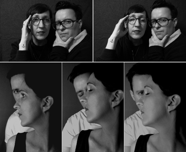 "..as.." double portrait, 2016; 5 Bilder aus Serie "..as.." double portrait, C-Print 60x45 cm