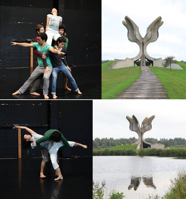 Jasenovac, 2010/Jasenovac, 2010; 2 gerahmte Fotokompositionen aus dem Video Jasenovac, C-Print, 60 x 80 cm (Rahmenmaß)