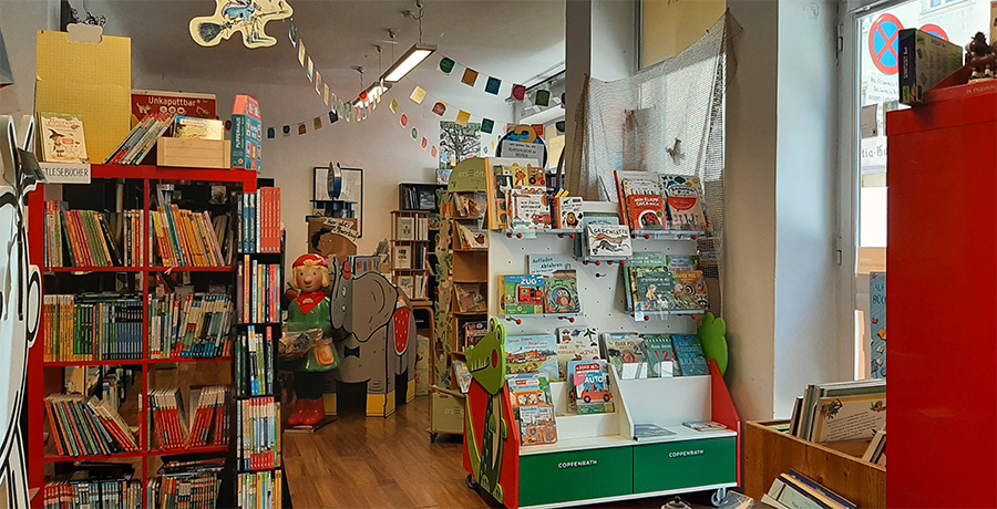 Innenansicht der Buchhandlung Lesewelt