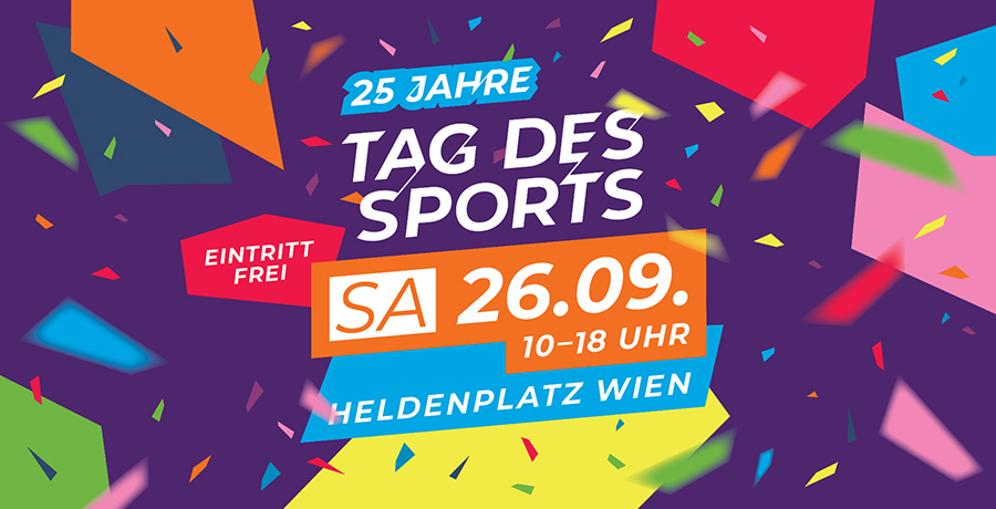 25 Jahre Tag des Sports: Eintritt Frei; Sa, 26.09.2026, 10-18 Uhr. Heldenplatz Wien