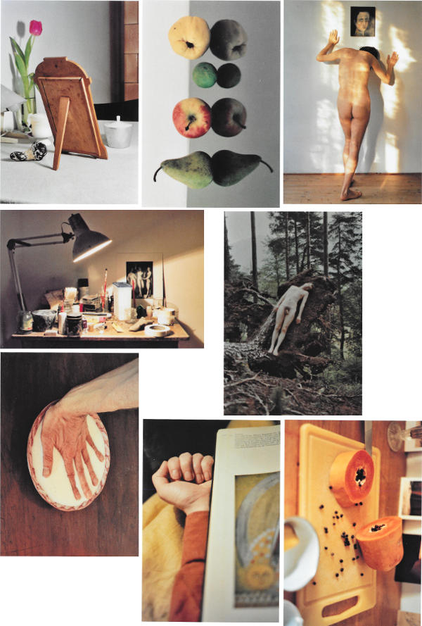 Stillleben, 2004-2008; 8 Arbeiten aus einer Postkartenedition "Stillleben" Allerheiligenpresse 2009, Analog/ C-Print/ gerahmt mit Glas/: 14 x 9,5 cm 