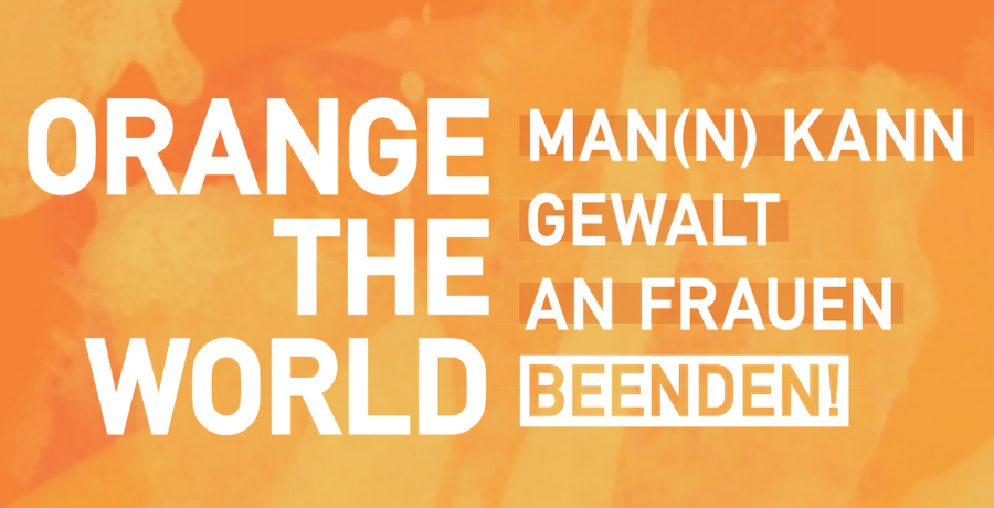 Kampagnenlogo 16 Tage gegen Gewalt - Orange the World